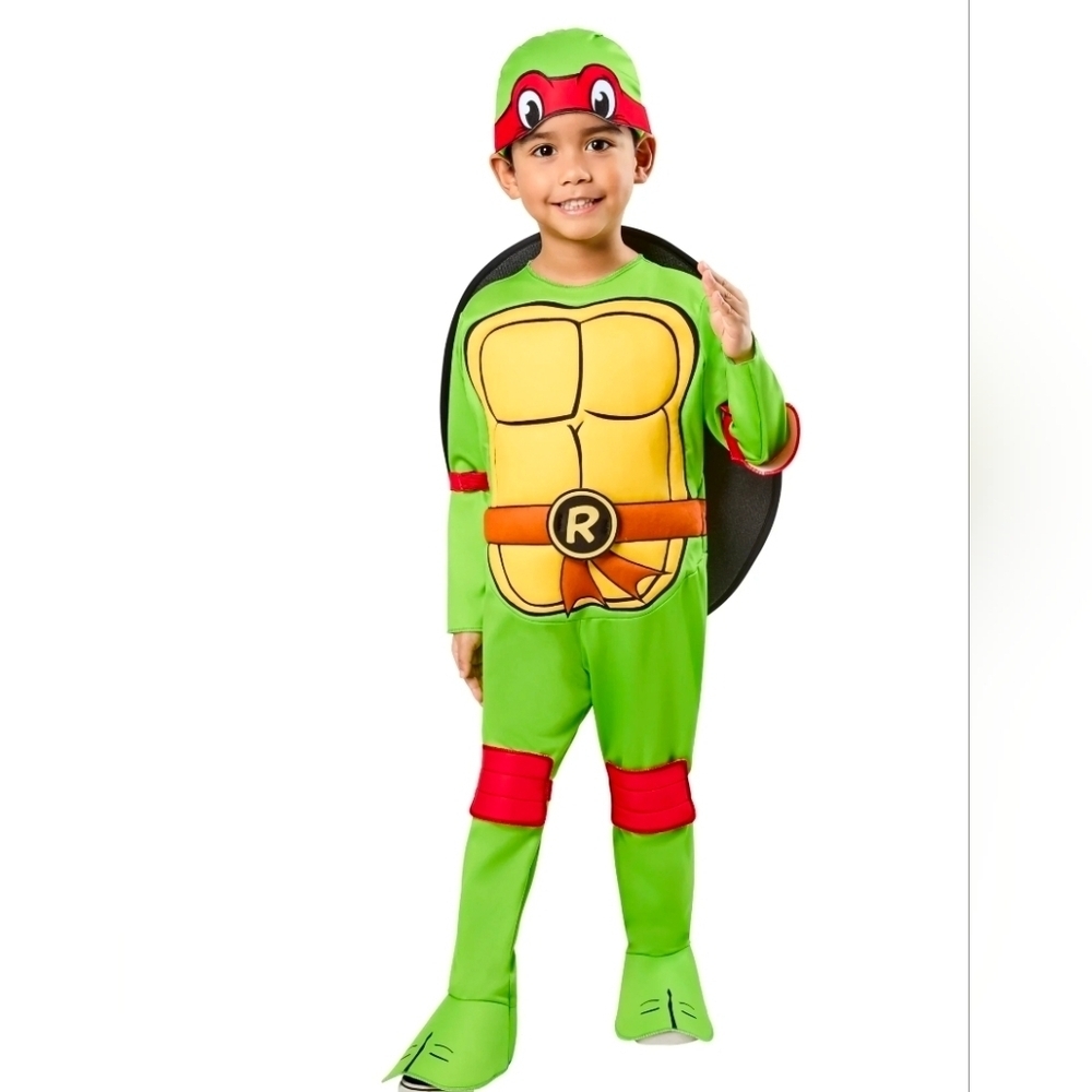 New Teenage Mutant Ninja Turtles 4-in-1 Halloween Costume For Toddler, Jumpsuit